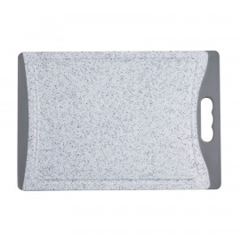 Custom Cuisinart 14" Marble Poly Cutting Board, Gray Trim