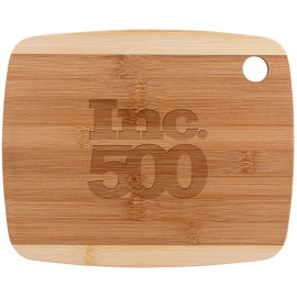 The Gosford 11-Inch Two-Tone Bamboo Cutting Board with Logo