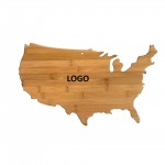 Logo Branded United States Of America Shaped Cutting Board