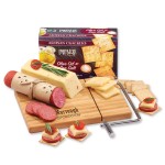 Shelf Stable Entertainer's Assortment Snack Board w/Slicer with Logo