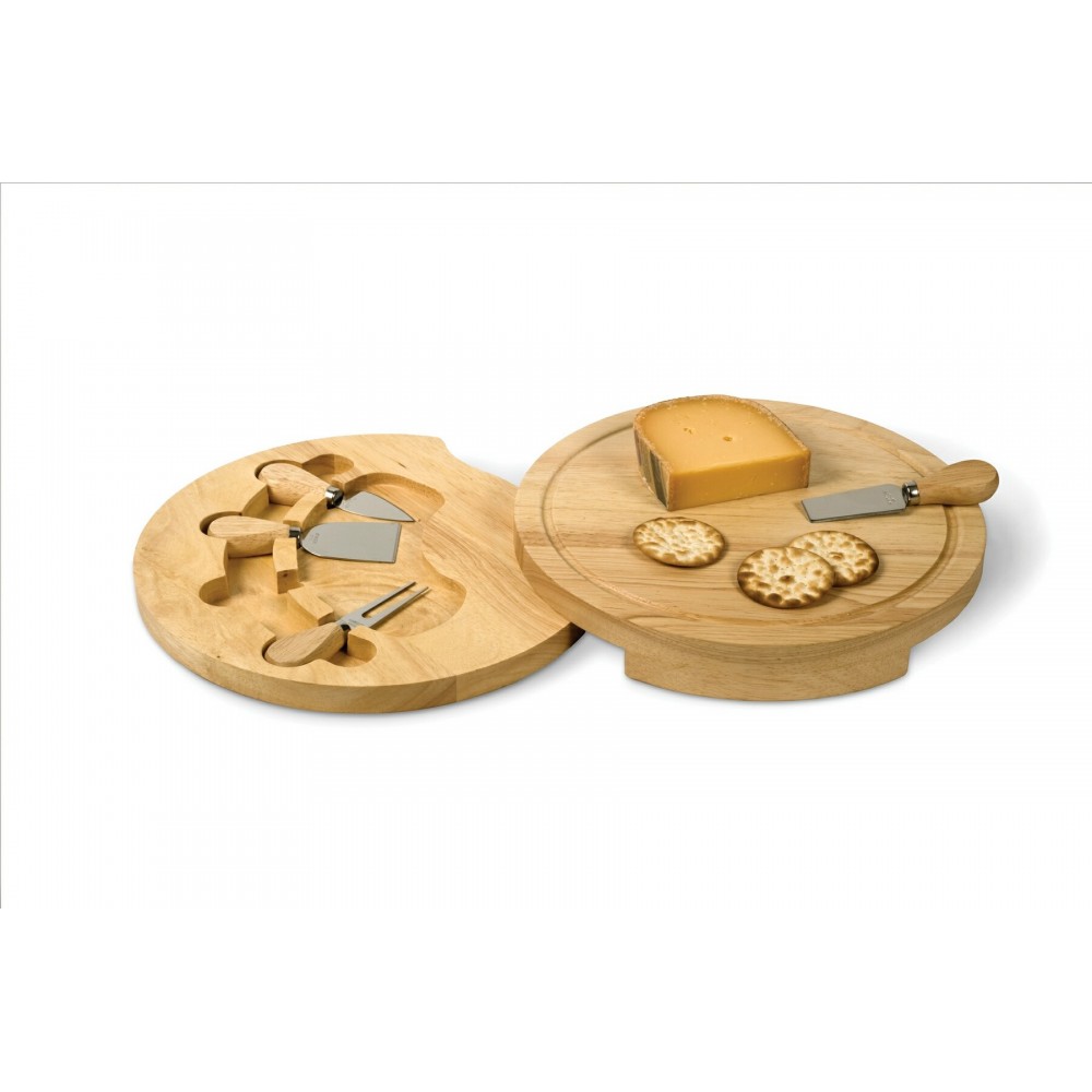 Logo Branded Small Swivel Cheese Board (4 Tools)