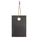 6" x 9" Rectangle Slate Cutting Board with Hanger String with Logo