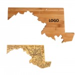 Maryland Shape Wooden Cutting Board Custom Imprinted