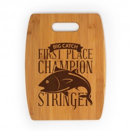 9" x 11.8" Barrel Shaped Bamboo Cutting Board with Logo