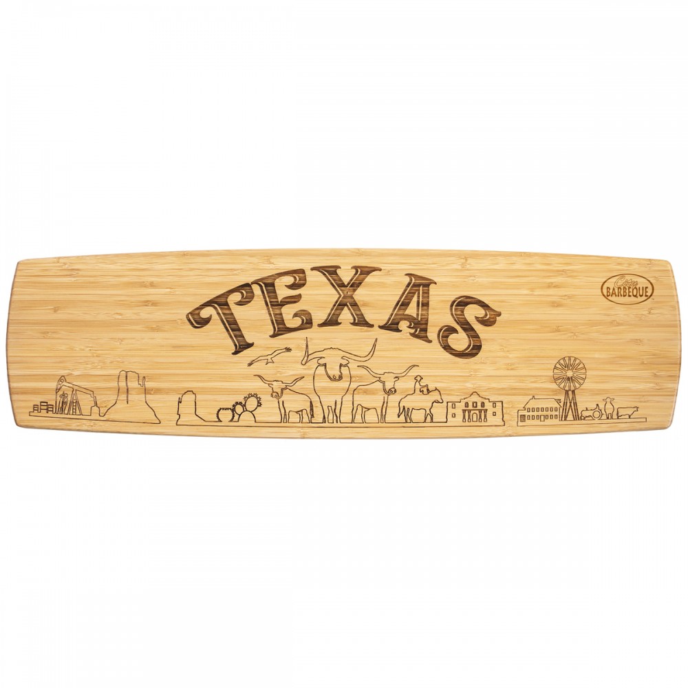 Texas State Charcuterie Board with Logo
