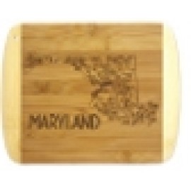 A Slice of Life Maryland Serving & Cutting Board with Logo