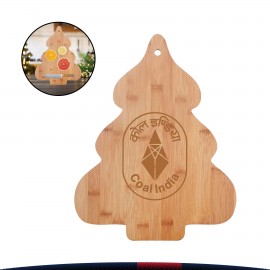 Custom Imprinted Christmas Tree Cutting Board - Economy shipping