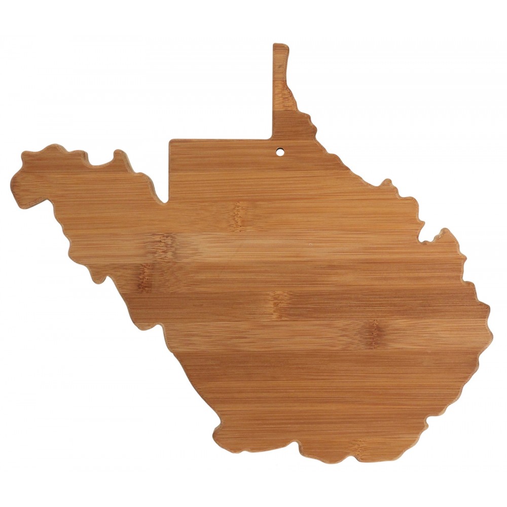 Logo Branded Totally Bamboo West Virginia State Cutting and Serving Board Logo Branded Totally Bamboo West Virginia State Cutting and Serving Board