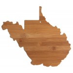 Logo Branded Totally Bamboo West Virginia State Cutting and Serving Board