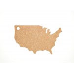 17.75"x11" Epicurean USA Shaped Cutting Board Logo Branded