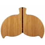 Logo Branded 10.5" x 14.5" - Bamboo Whale Tail Cutting Boards Wood
