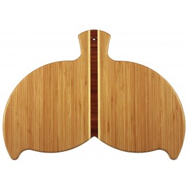 Logo Branded 10.5" x 14.5" - Bamboo Whale Tail Cutting Boards Wood