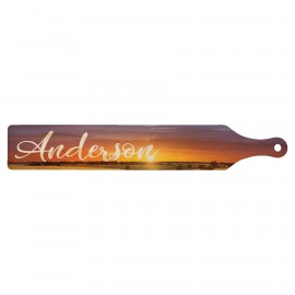 Customized 3.75" x 23.5" Bamboo and Pine Paddle Serving Board  Customized 3.75" x 23.5" Bamboo and Pine Paddle Serving Board