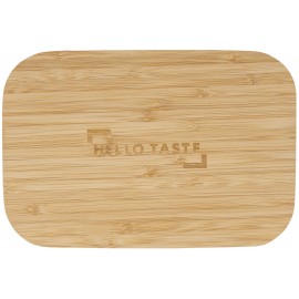 Personalized Bamboo Fiber Lunch Box with Cutting Board Lid