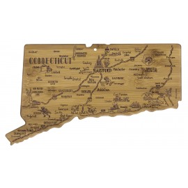 Destination Connecticut Cutting & Serving Board with Logo  Destination Connecticut Cutting & Serving Board with Logo