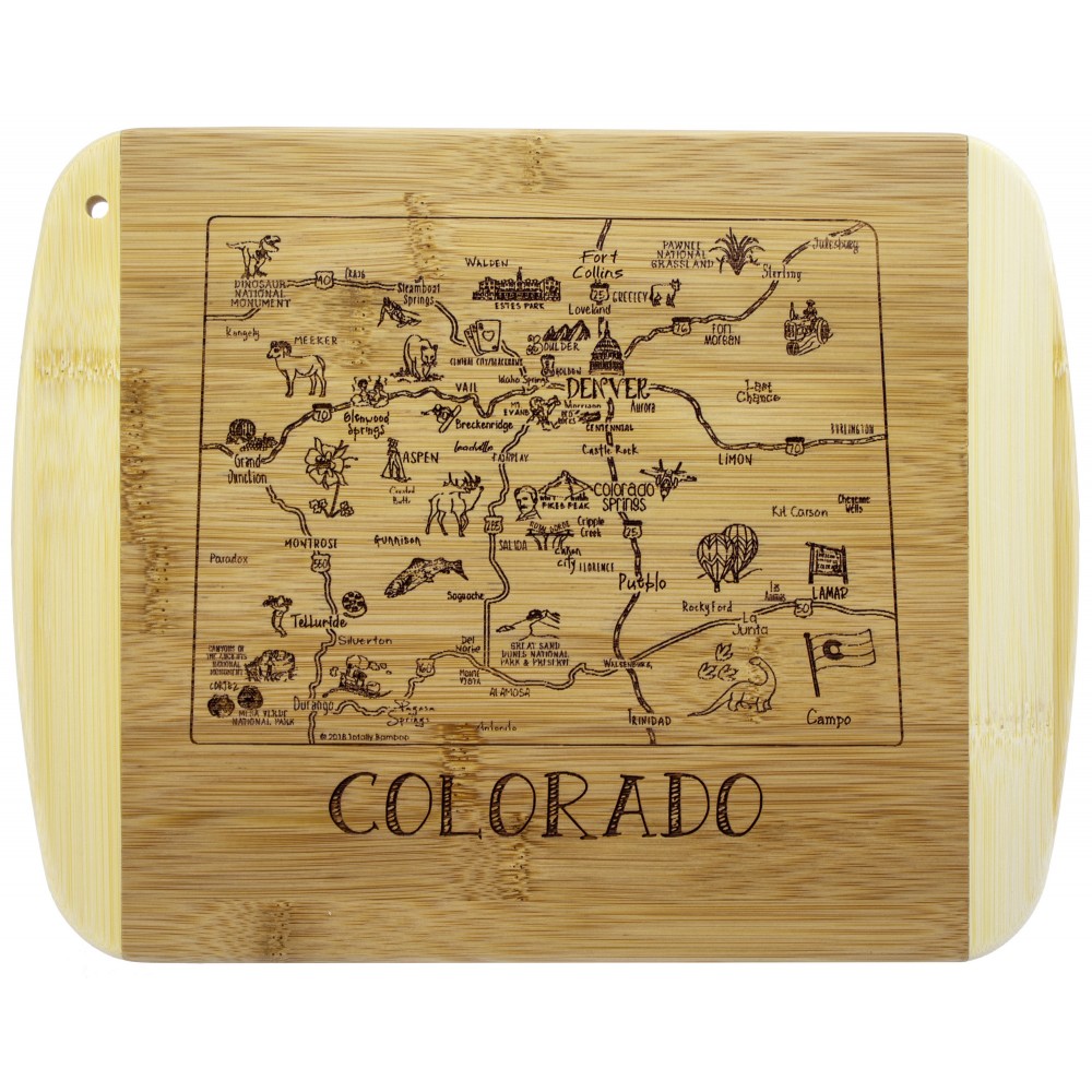 A Slice of Life Colorado Serving & Cutting Board with Logo