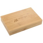 4 Piece Bamboo Wine Gift Set with Logo