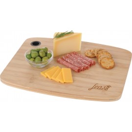 Large Bamboo Cutting Board with Silicone Grip with Logo  Large Bamboo Cutting Board with Silicone Grip with Logo