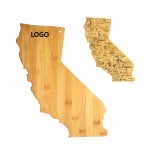California State Shaped Serving Cutting Board Logo Branded