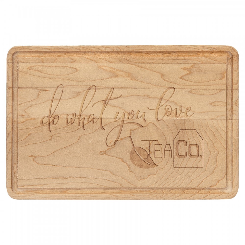 6" x 9" - Wood Cutting Boards - Maple with Logo 6" x 9" - Wood Cutting Boards - Maple with Logo