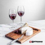 Custom Engraved Swissmar Acacia Board & 2 Naples Wine