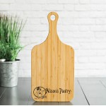Custom Imprinted 5.5x11.5 Handled Bamboo Wooden Cutting Boards