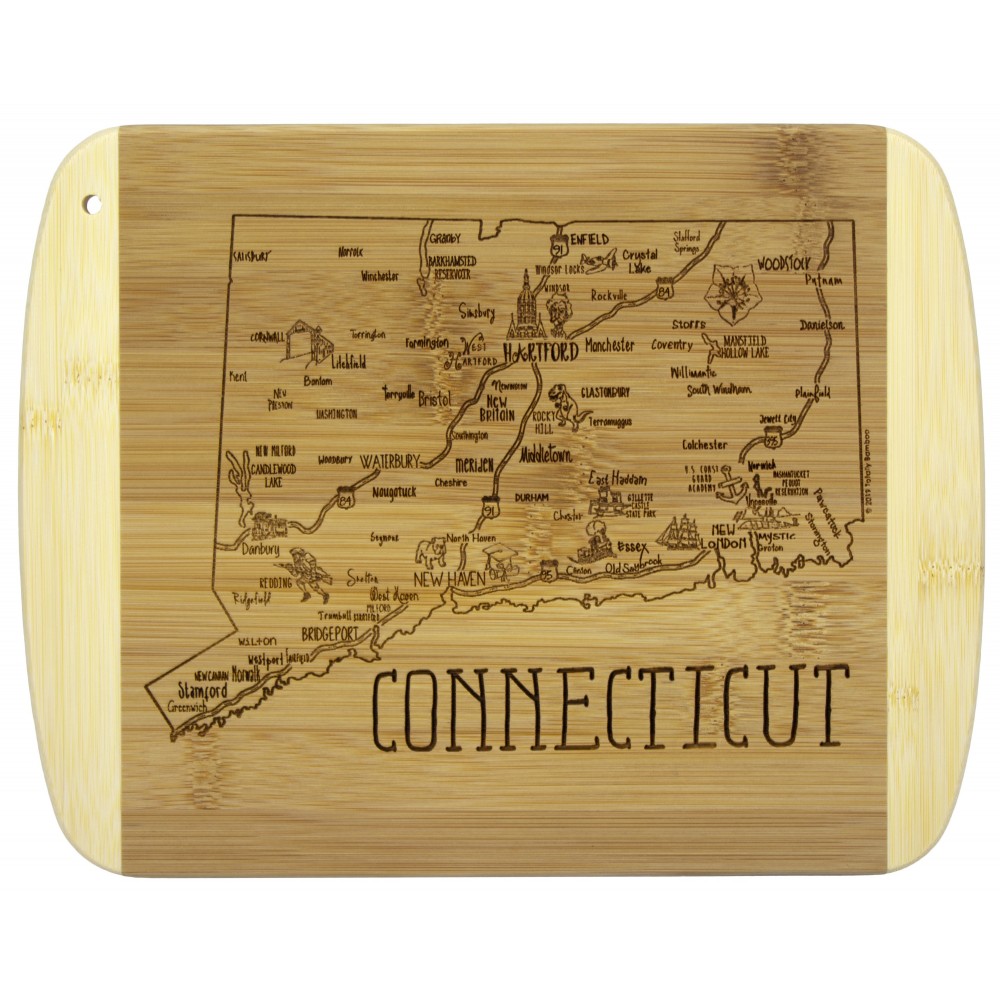 Promotional A Slice of Life Connecticut Serving & Cutting Board Promotional A Slice of Life Connecticut Serving & Cutting Board