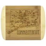 Personalized A Slice of Life Connecticut Serving & Cutting Board