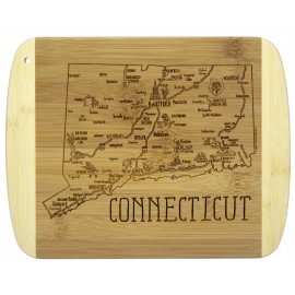 Personalized A Slice of Life Connecticut Serving & Cutting Board