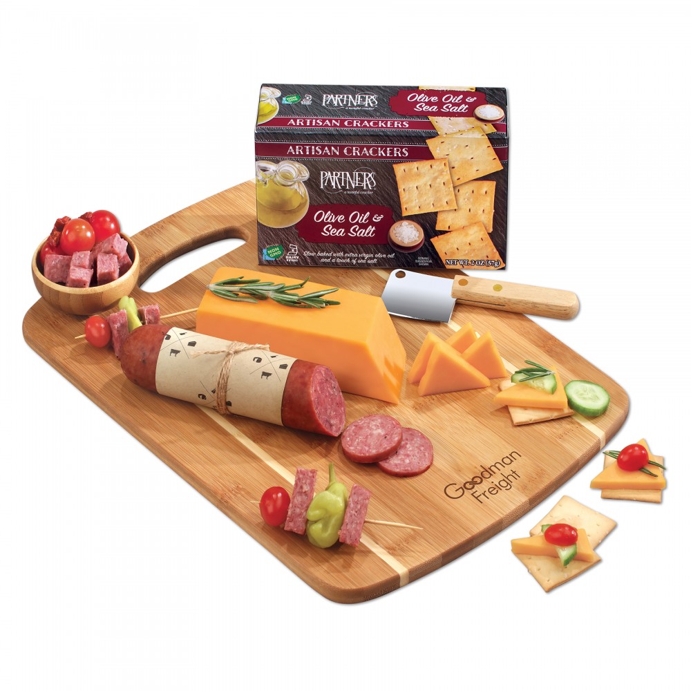 Wisconsin Classics Cheese Board with Logo