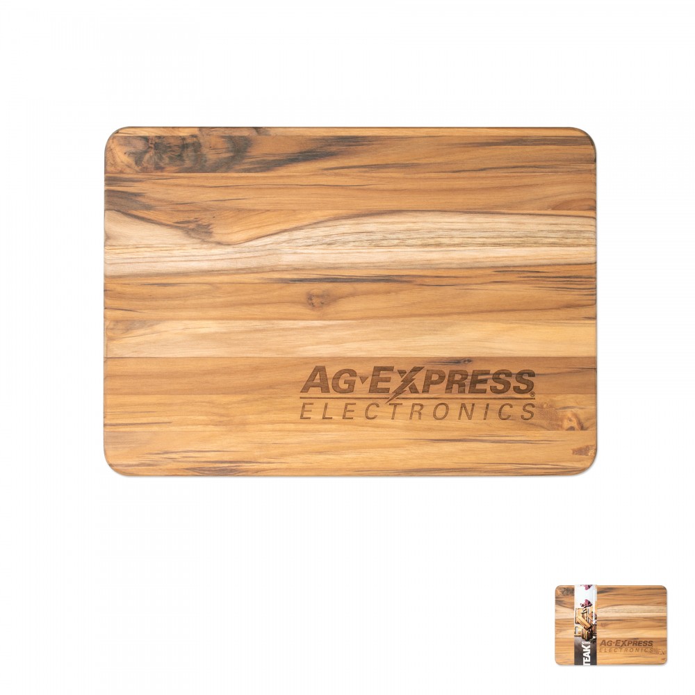 Promotional 14" X 10" Teak Wood Cutting Board