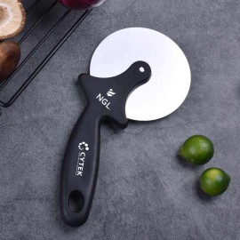 Logo Branded Pizza Cutter Stainless Steel Pizza Shovel Pizza Cutter Set