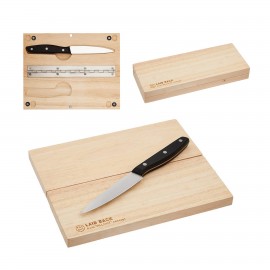 Logo Branded Cove Cutting Board Knife Set
