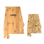 Alabama State Shaped Wooden Cutting Board Custom Imprinted