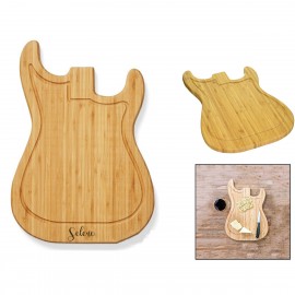 Bamboo Guitar Cutting Board Custom Imprinted