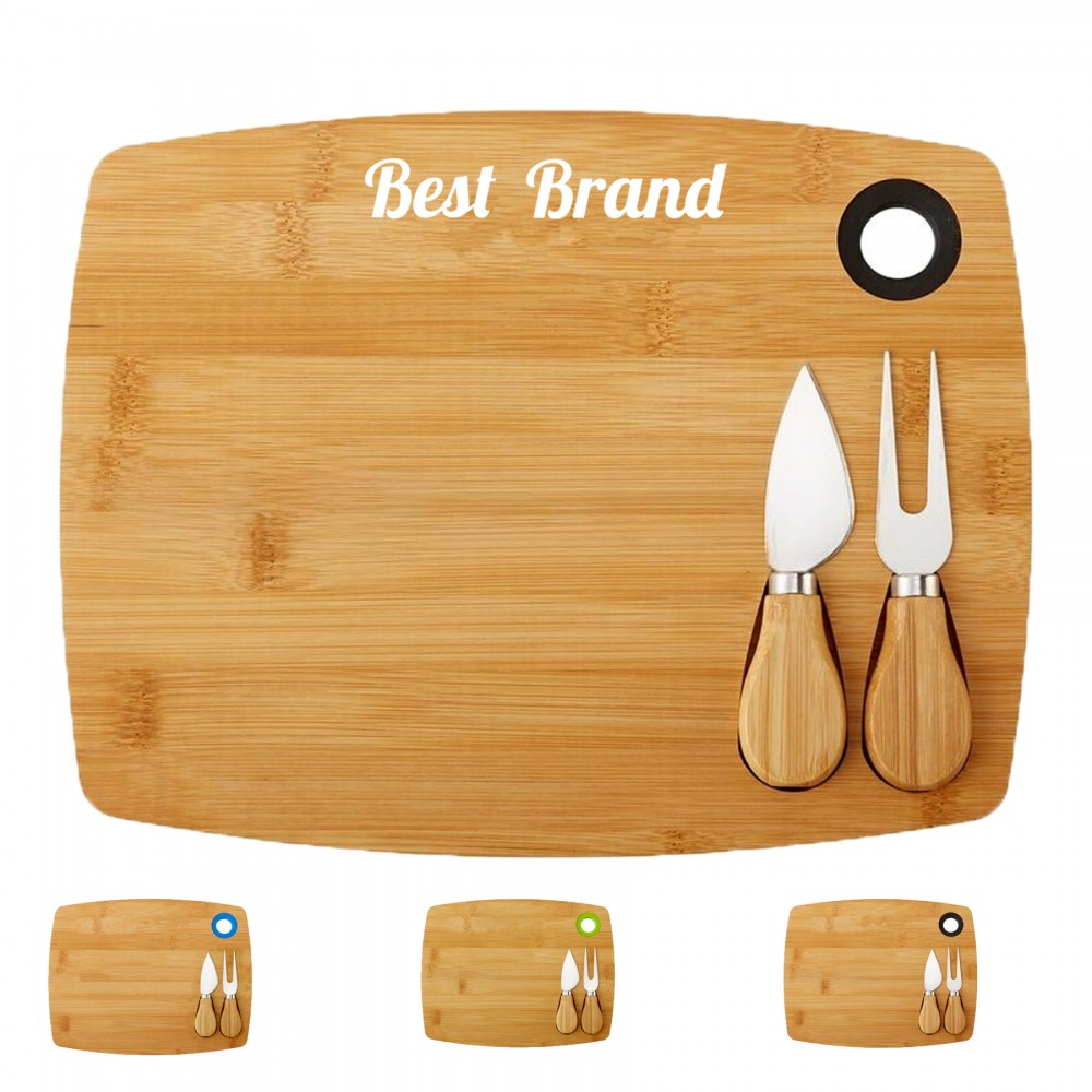 Rectangular Cheese Board Set Custom Imprinted
