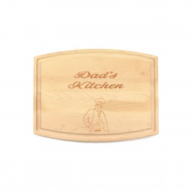 Promotional 9" x 12" x 3/4" Maple Cutting Board with Juice Groove