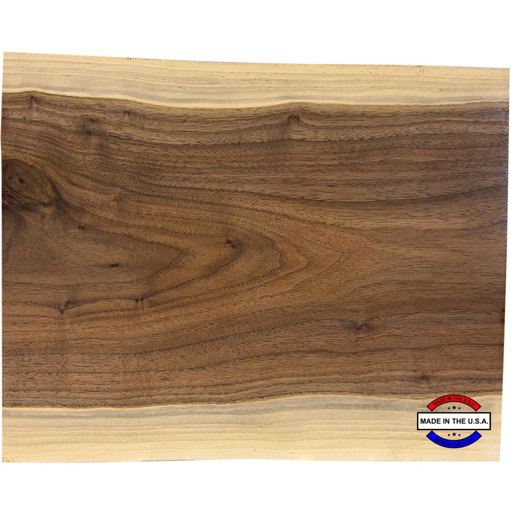 11 1/2"x 8 3/4" Black Walnut Cutting and Charcuterie Board MADE IN THE USA! with Logo