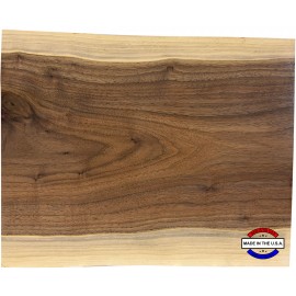 11 1/2"x 8 3/4" Black Walnut Cutting and Charcuterie Board MADE IN THE USA! with Logo