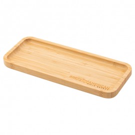 Rectangular Bamboo Serving Tray with Logo  Rectangular Bamboo Serving Tray with Logo