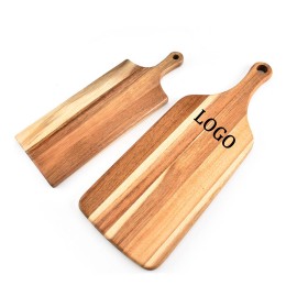 Acacia Serving Board With Handle with Logo  Acacia Serving Board With Handle with Logo