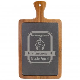 Personalized Acacia Wood/Slate Small Cutting Board  Personalized Acacia Wood/Slate Small Cutting Board