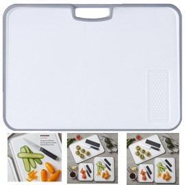 Classic Plastic Cutting Board with Perimeter Trench with Logo