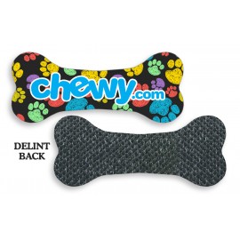Dog Bone Shaped Nail File w/Lint Remover Back (3 3/8"x 1 7/16") with Logo  Dog Bone Shaped Nail File w/Lint Remover Back (3 3/8"x 1 7/16") with Logo