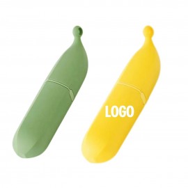 Banana Shaped Double Headed Multi Functional Lint Remover Custom Printed