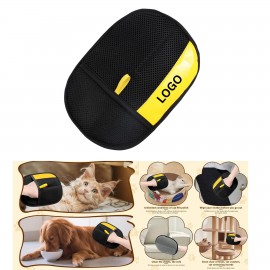 Logo Branded Pet Grooming & Lint Removal Mitt Pet Hair Removal Gloves