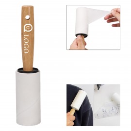 Wooden Handle Sticky Lint Roller Logo Branded