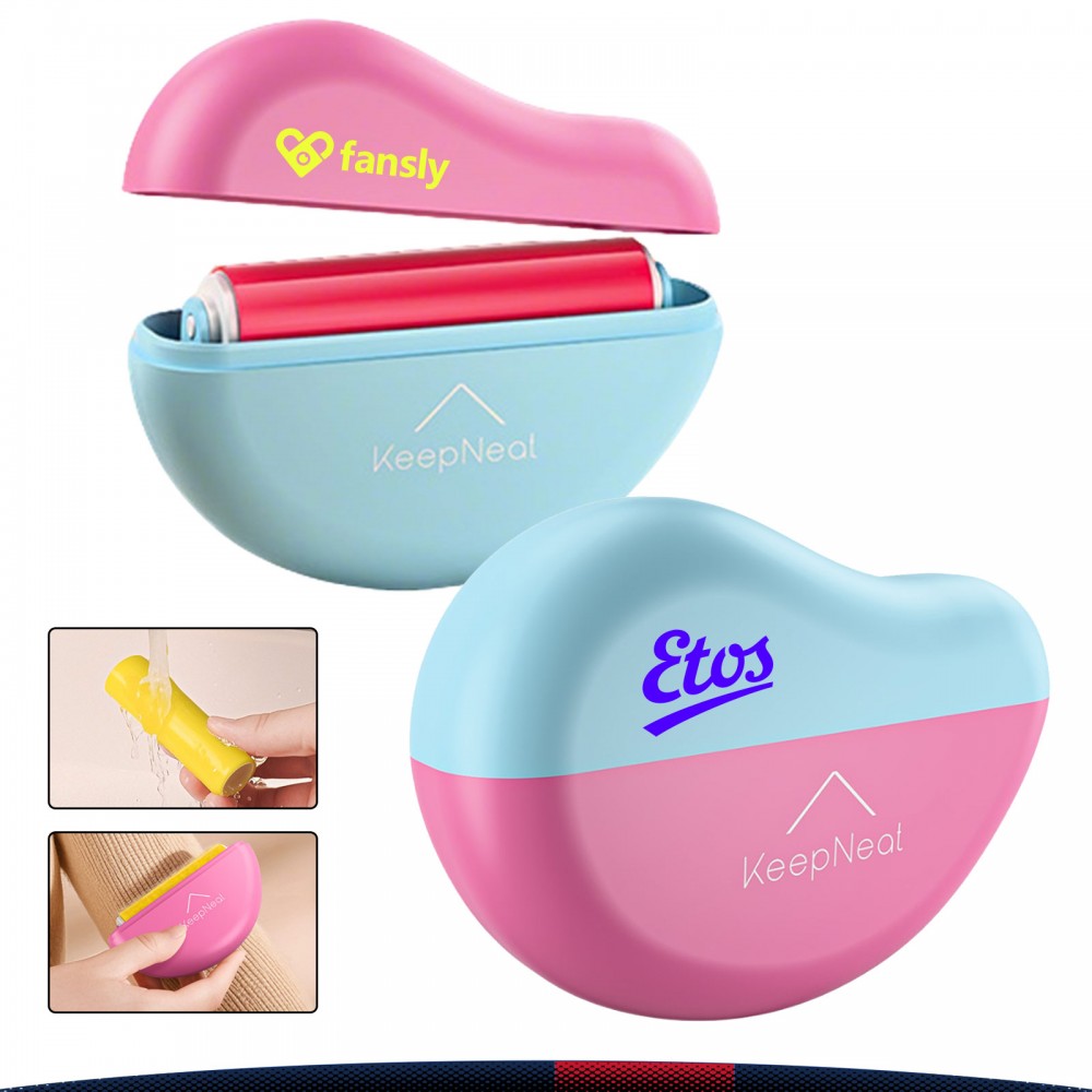 Custom Imprinted Velixo Mango-Shaped Two-Tone Washable Lint Remover Custom Imprinted Velixo Mango-Shaped Two-Tone Washable Lint Remover
