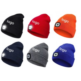 LED Beanie Cap with Logo