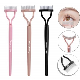 Custom Imprinted Steel Tooth Eyelash/Eyebrow Brush